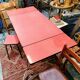 Red table in formica