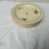 Set of six Longchamp semi-deep plates
