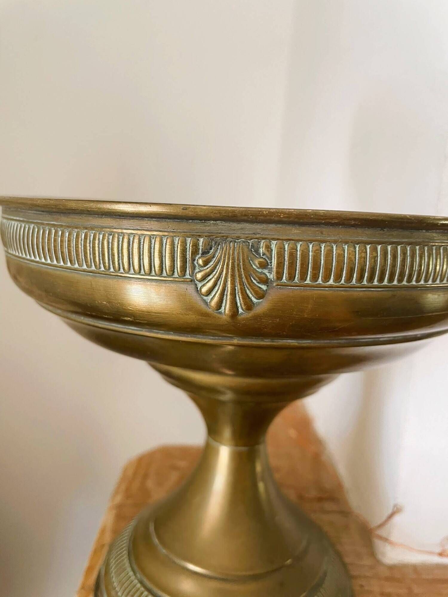 Vintage brass footed cup
