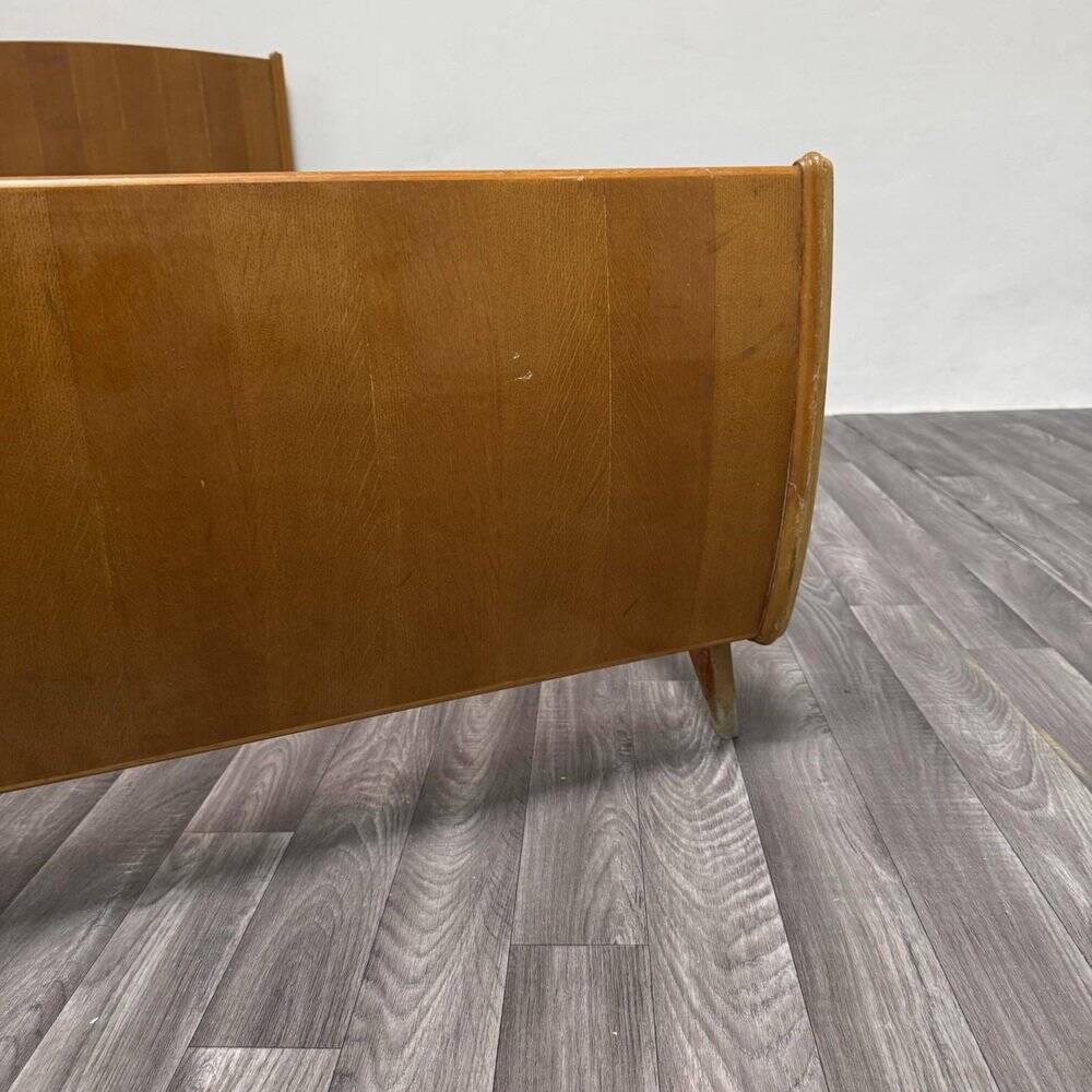 Single Bed and Nightstand attributed to Gio Ponti, 1940s, Set of 2