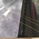 Table mid-low formica feet compass glass tray - vintage 1960