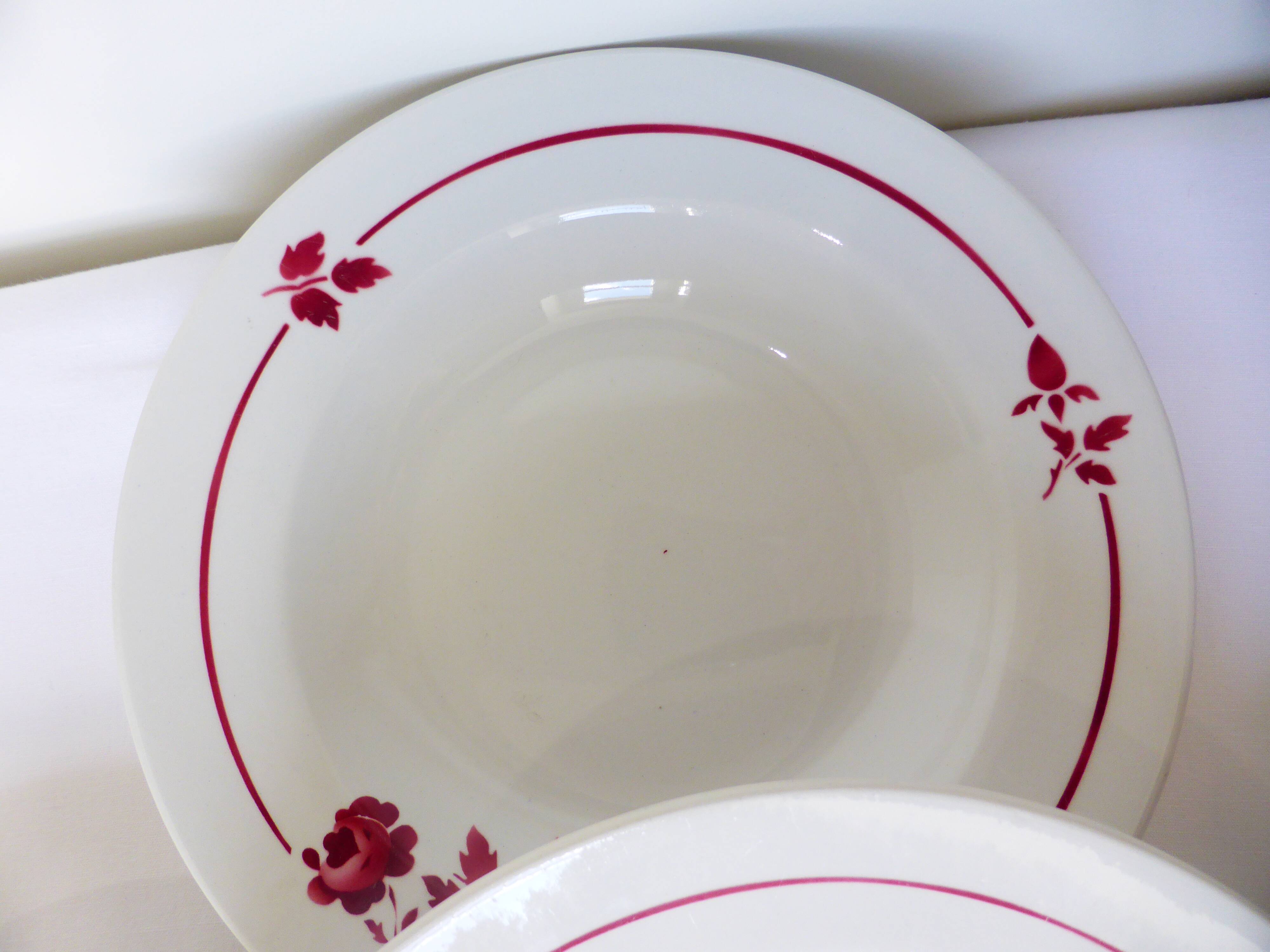 4 deep plates from Moulin des Loups 220642