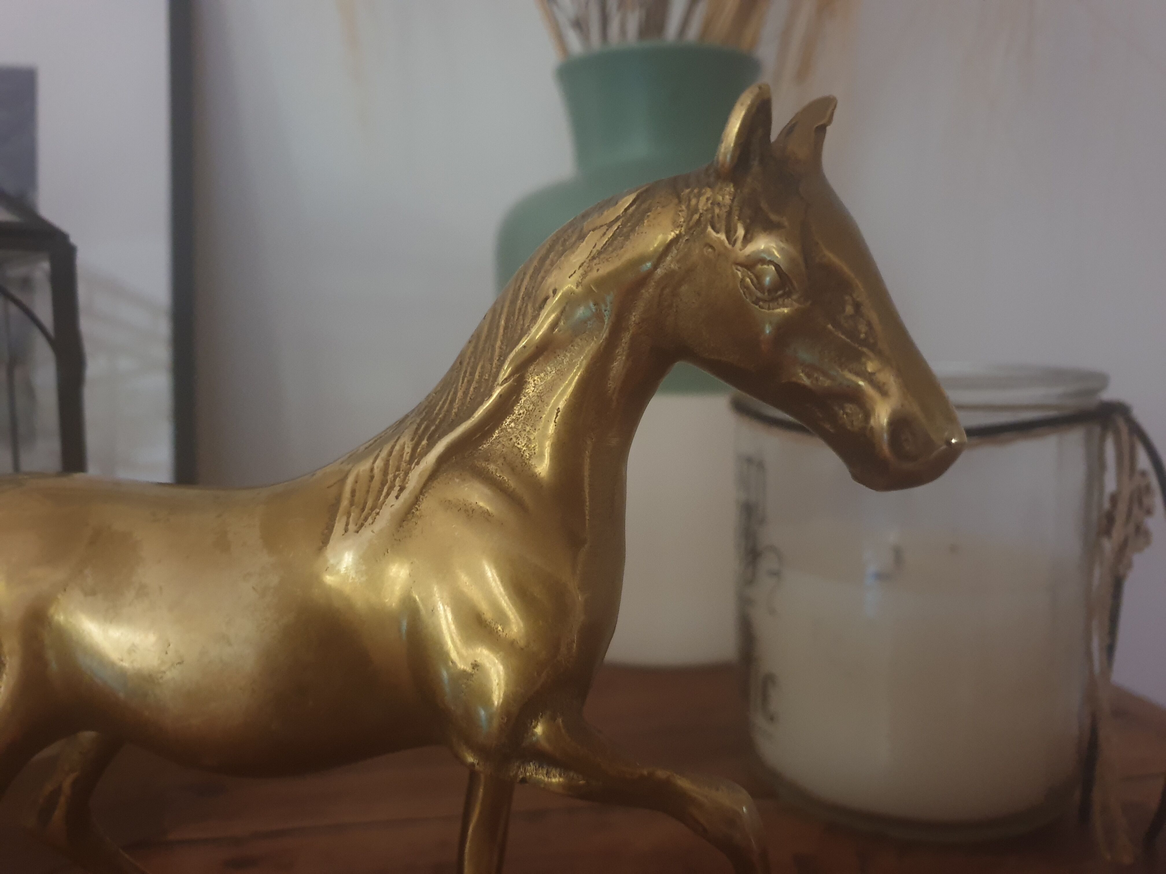 Brass horse