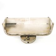 Art Deco wall lamp, chromed brass, Czechoslovakia, 1950s