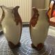 Paire de vase barbotine art nouveau