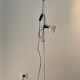 Two-light floor lamp published by Hustadt Leuchten, 1970s