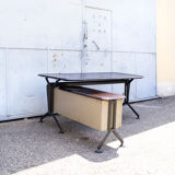 Arco Series Large Desk with island by BBPR for Olivetti Synthesis, 1960s