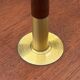 Scandinavian teak and brass floor lamp