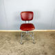 Swivel chair, chrome frame and faux leather, 1960s