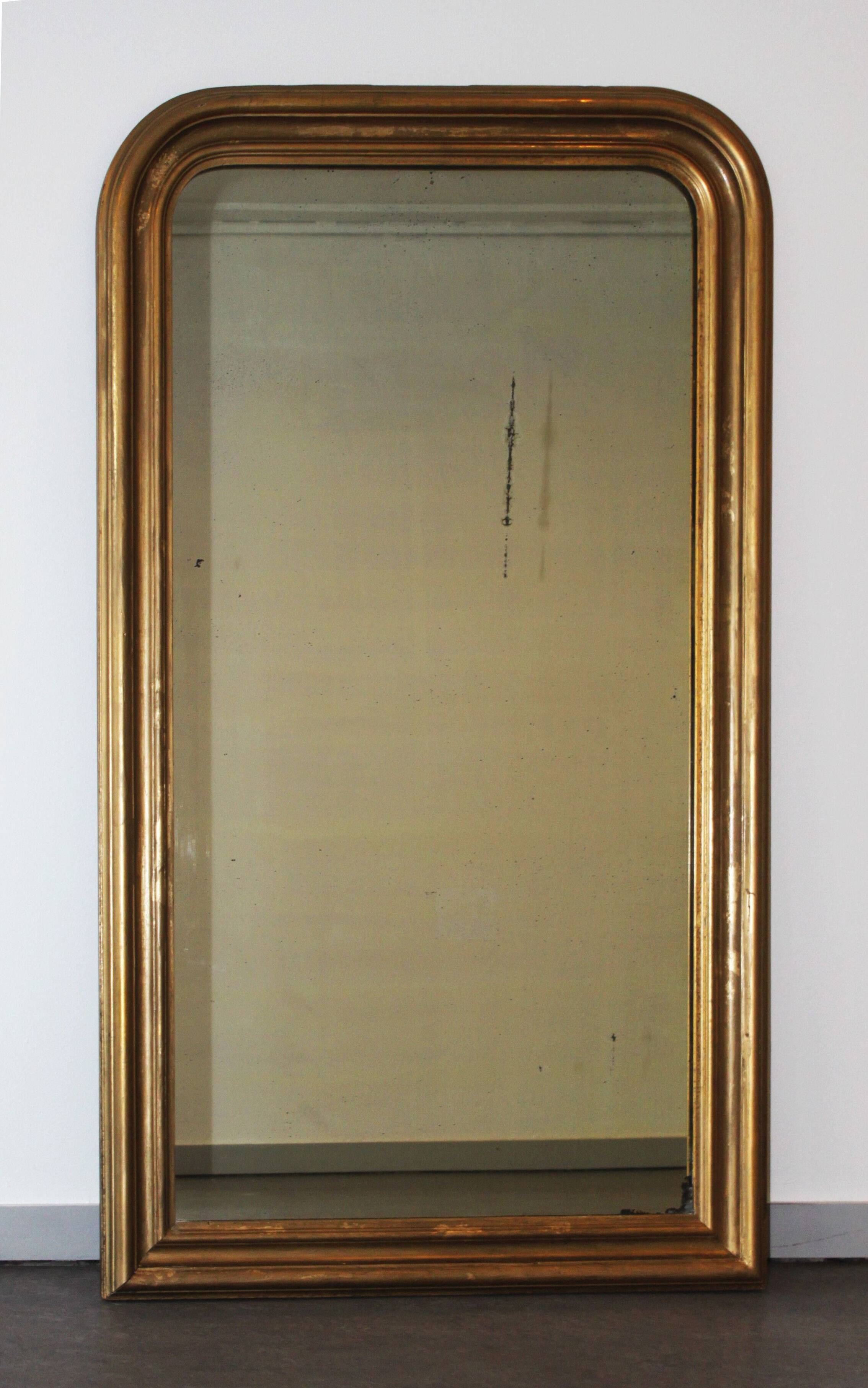 Louis Philippe mirror in gilded wood 150x90cm