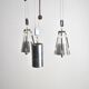 Ceiling lamp in glass, United States, 1950s