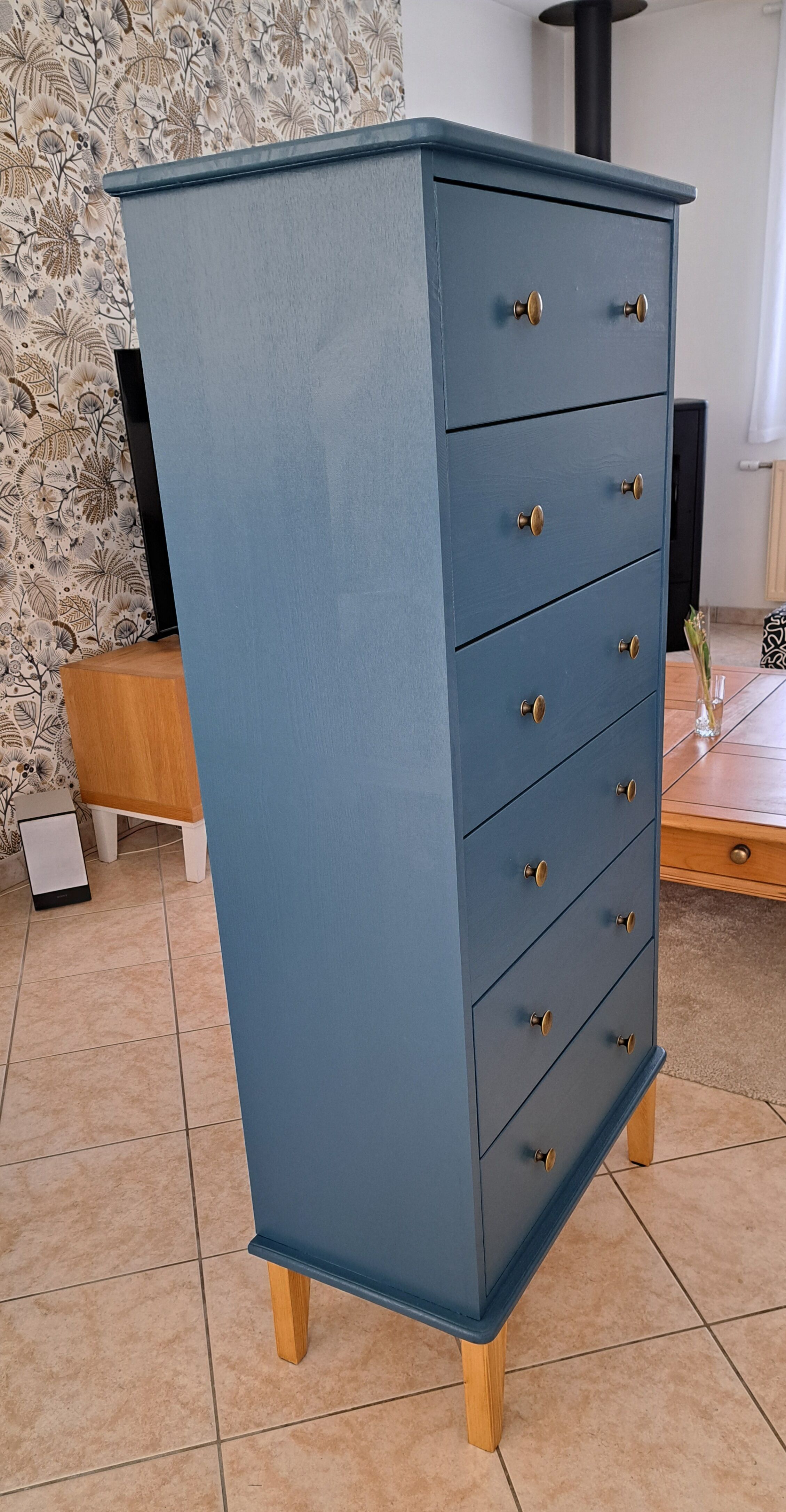 Commode bleu ganne