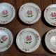 Assiettes creuses série de six grès Niderviller décor Cassandre XXème