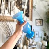 Blue opaline vase