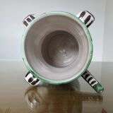 Domingo Punter, large pitcher with 3 handles, ceramic, signed, Spain 1960