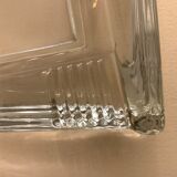 Transparent moulded glass ashtray