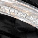 Important Art Deco Wrought Iron Lamp, by Bartelemie, France, Circa 1925