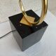 Lampe fleur dorée design 1970