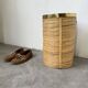 Rattan umbrella stand or basket, 1970, Italy