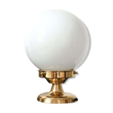 Lampe globe opaline