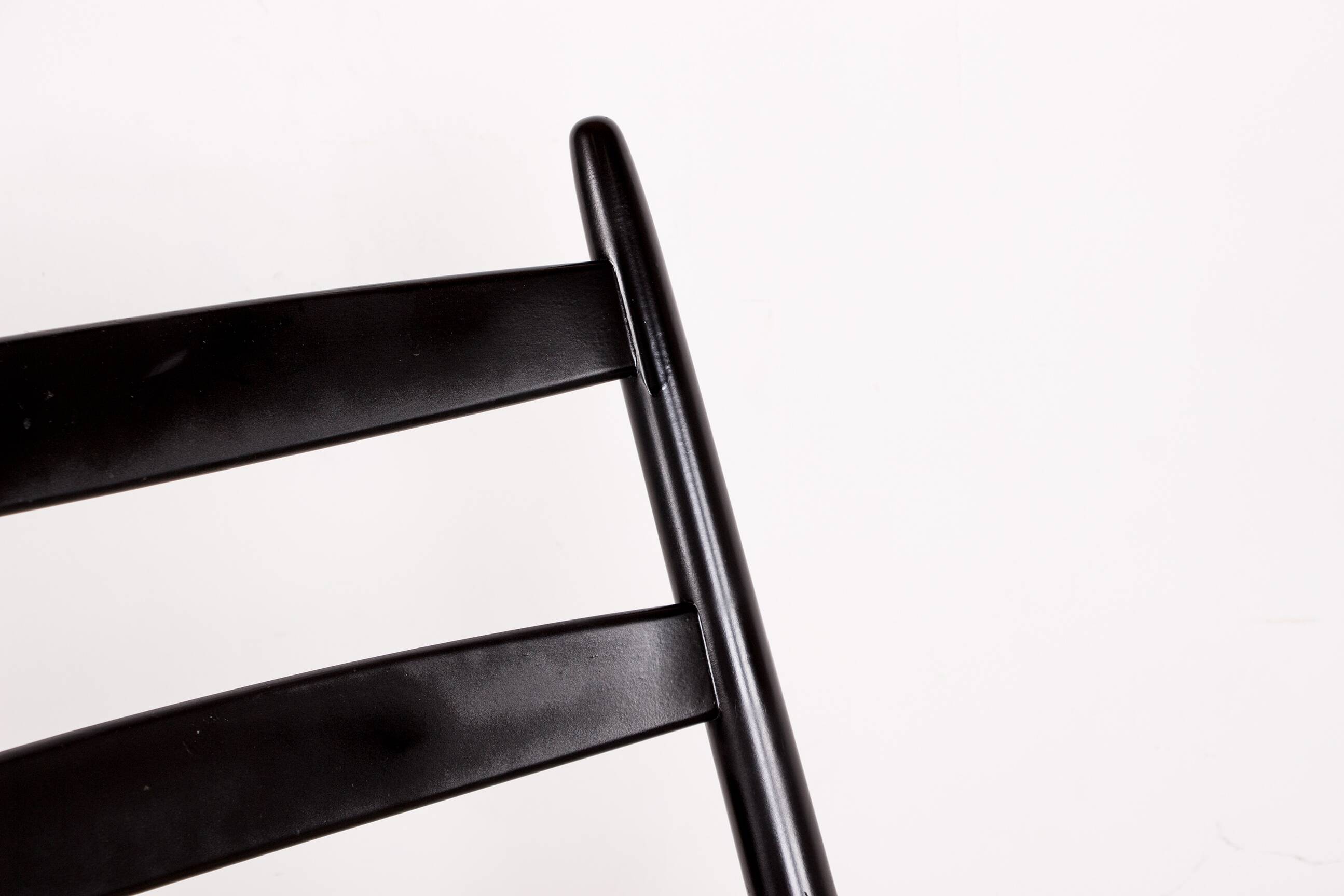 Danish Rocking Chair in lacquered wood and fabric model 218, Thomas Harlev 1960.