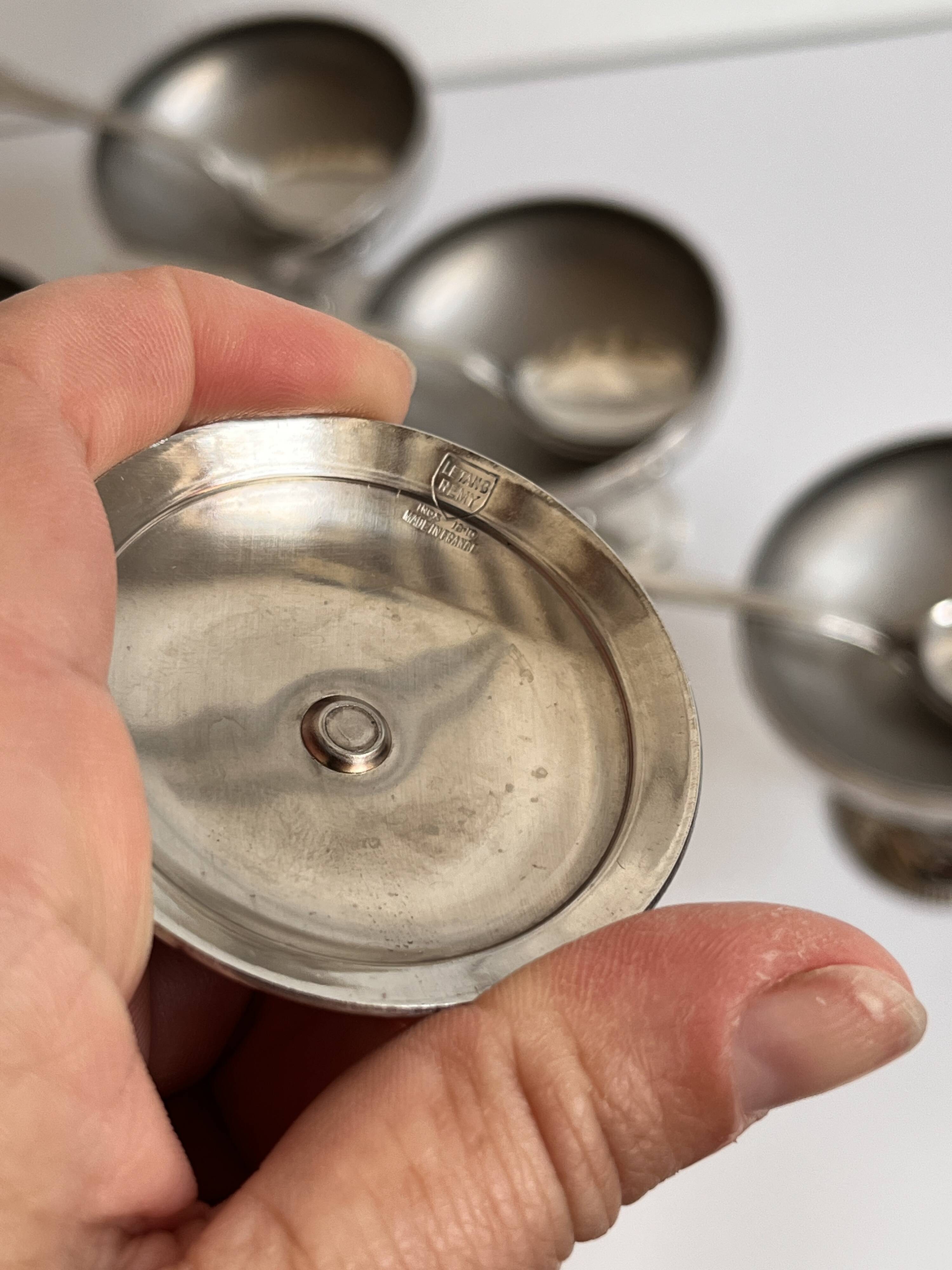 Stainless steel ice cream bowls Letang & Rémy