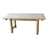 Vintage Farmhouse Dining Table Solid Wood Refurbished 170cm