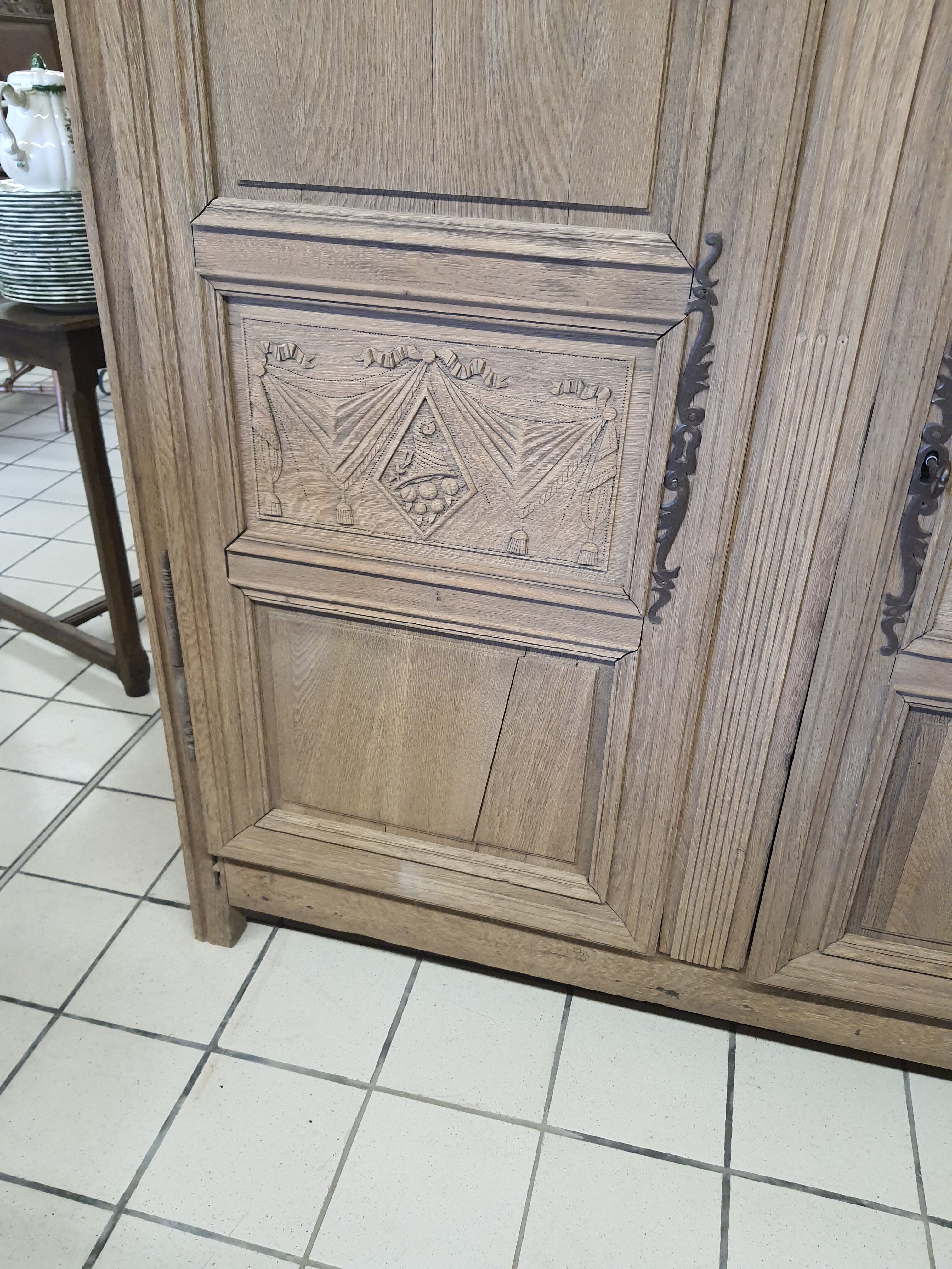 Norman cabinet in stripped-down oak