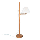 Minimalist Scandinavian floor lamp Carl Malmsten in pine, Sweden