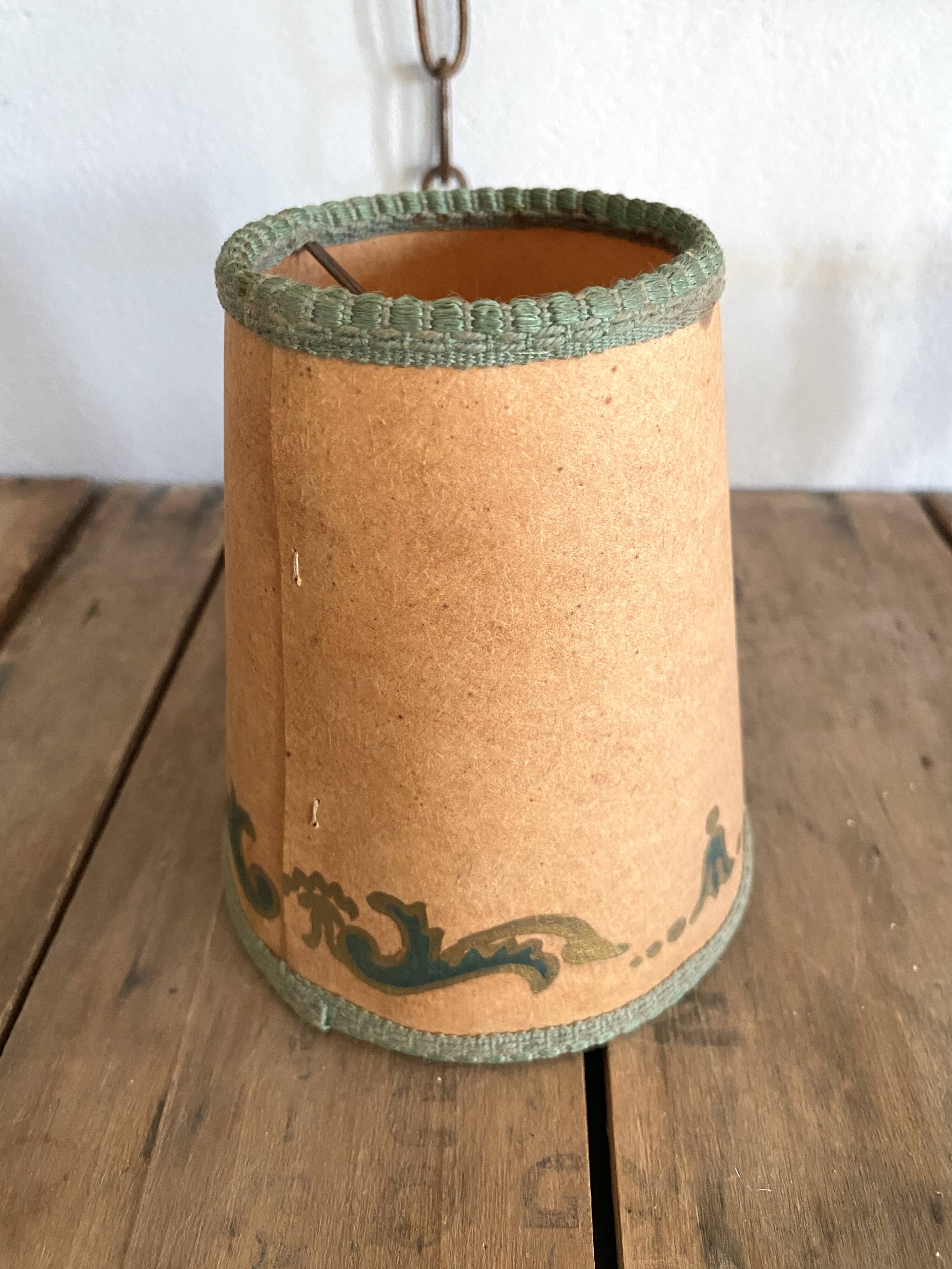 Bronze wall light, golden brass, clip-on wallpaper lampshade