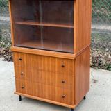 Chest of drawers buffet 2 bodies Scandinavian wooden display cabinet with 3 drawers
