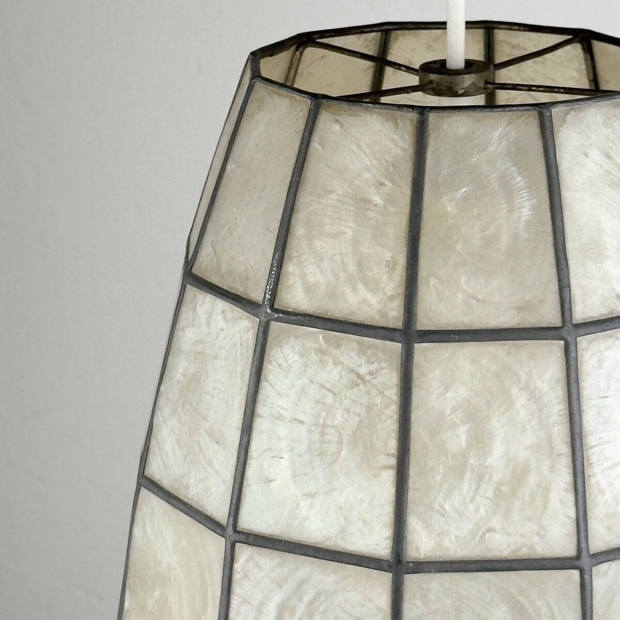 Vintage Capiz Shell Pendant, Italy, 1960s