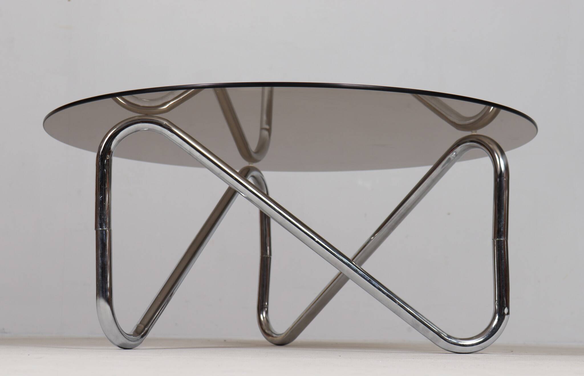French tubular steel coffee table/coffee table, 1970s