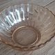 vintage bowls GHB Huilor amber orange glass