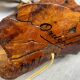 Pied de lampe en bois d’Olivier de style brutaliste