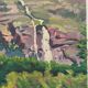 Oil painting landscape mountain 1939
