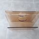Newspaper holder, Lucite, 70s