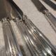 10 silver-plated dessert knives, Empire style, French work?