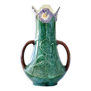 Vase ancien Art nouveau - fleurs
