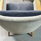 Bi color armchair of the 59/60