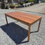 Vintage rectangular extendable teak table from the 60s