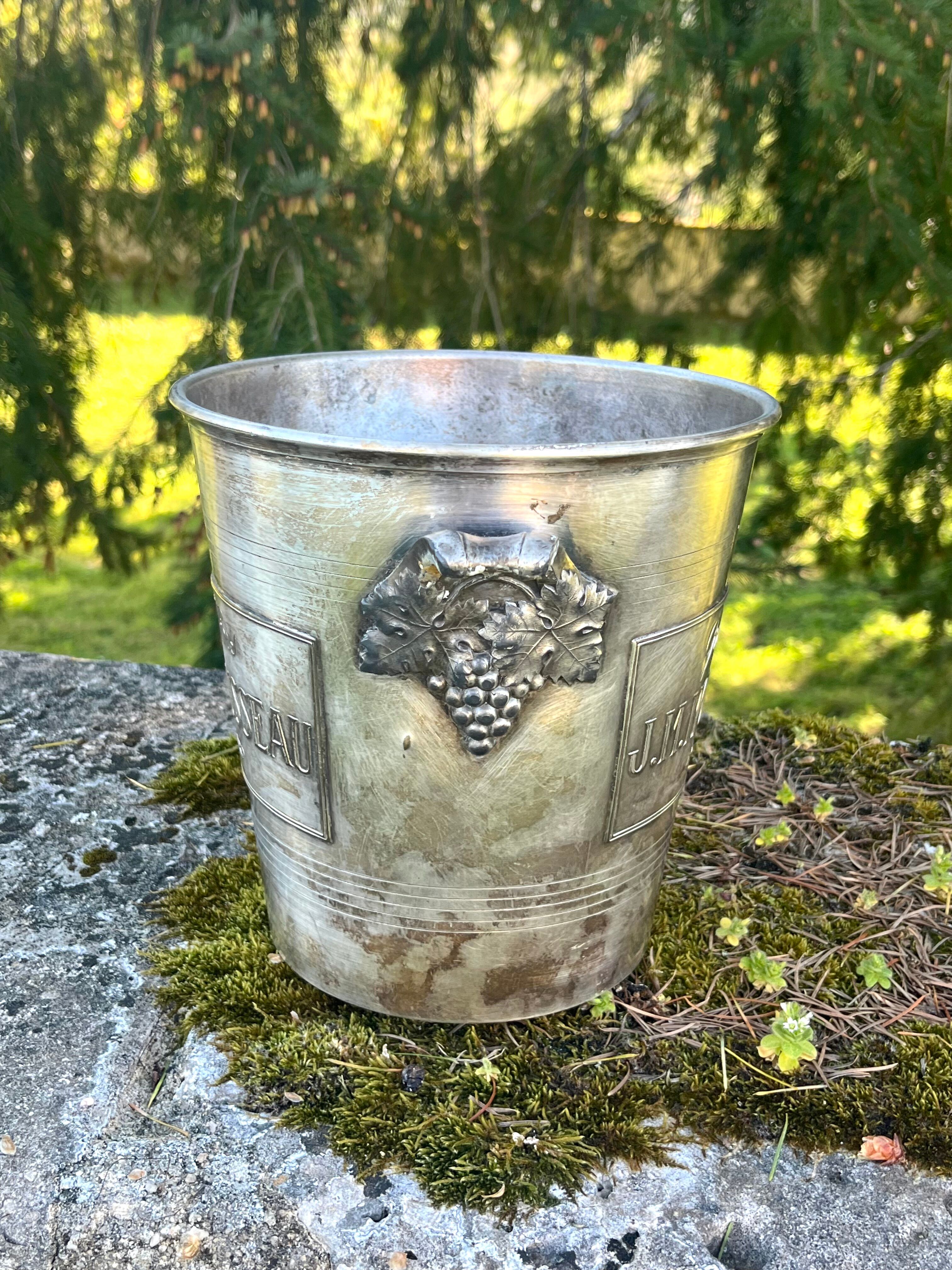 Silver Plated Champagne Cooler, Monmousseau Vintage Argit