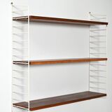 "Hylla" wall shelving system in teak