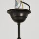 Lampe suspendue en verre teinté de style Tiffany