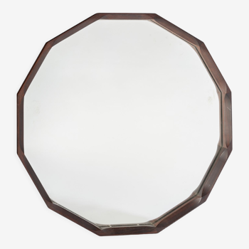 Miroir en bois octogonal de dino cavalli