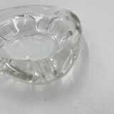 Triangular glass ashtray