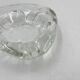 Triangular glass ashtray
