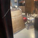 Mirror with wooden frame