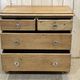 English chest of drawers in nineteenth century fir with its glass buttons