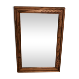 Rectangular wooden mirror Belgium, 1960:1970